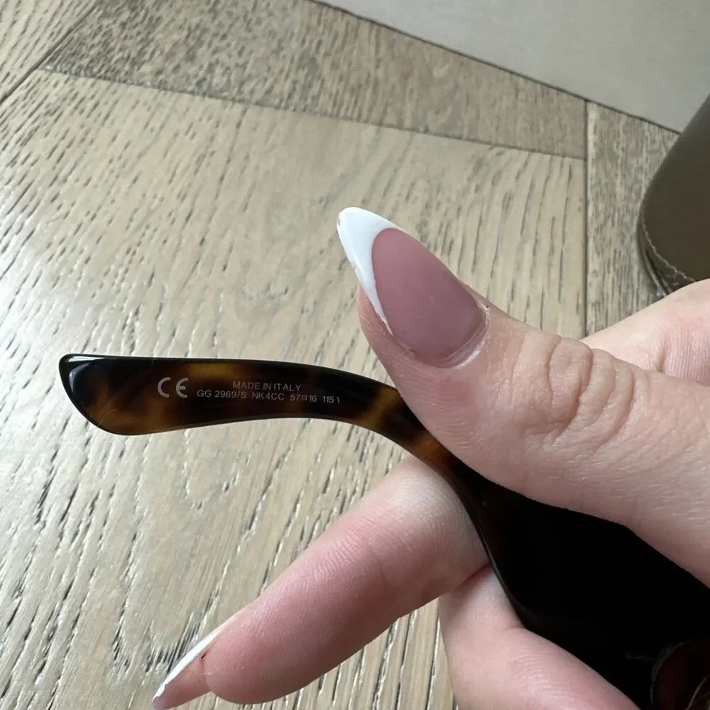 Vintage Gucci Bamboo Horse Bit Sunglasses In Tortoise, GG2969/S NK4CC 57 16 115